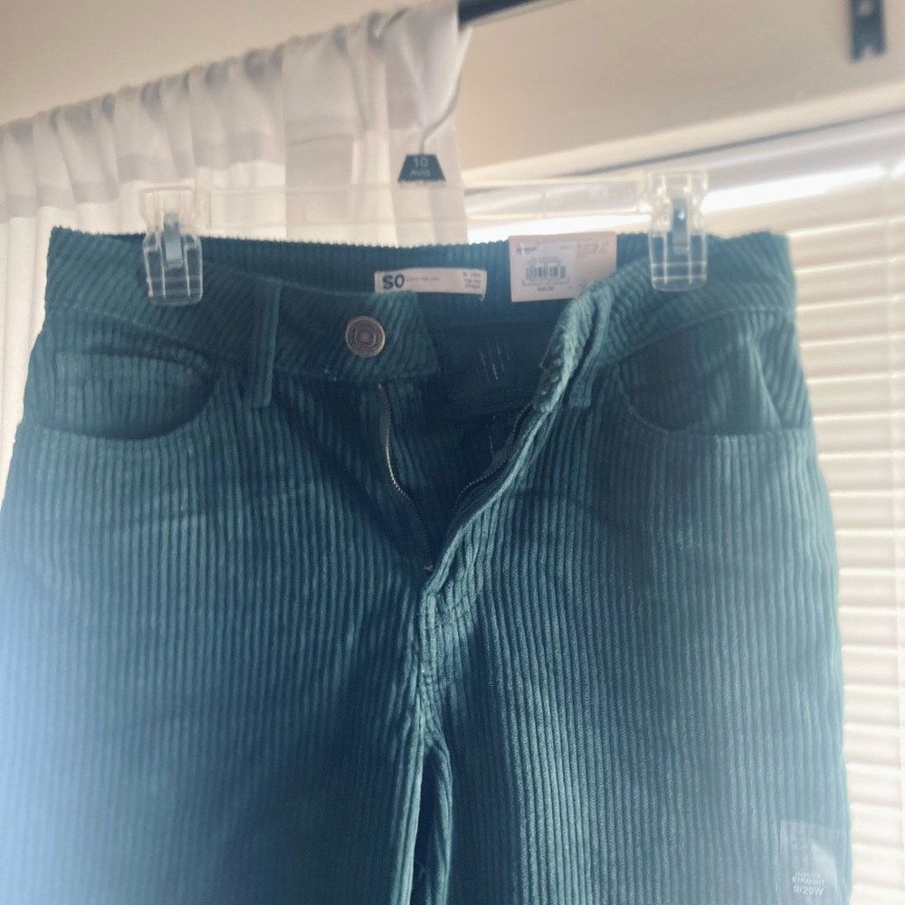 NWT Teal Green Corduroy Pants - Picture 1 of 5